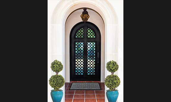 Beautiful iron work front door