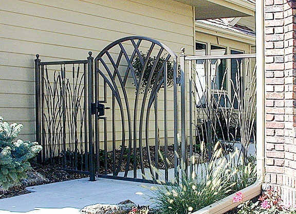 Unique design iron gate