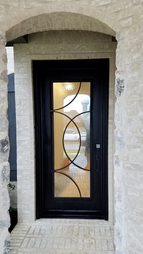 Modern iron door with simple design