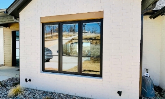 Home with new iron replacement windows