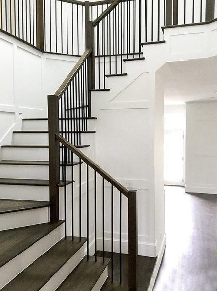 Wrought iron stair balusters