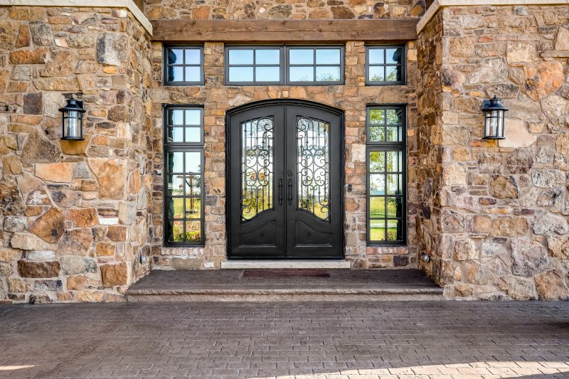 wrought iron doors