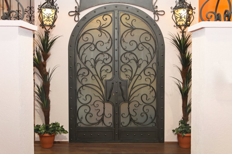 wrought iron doors