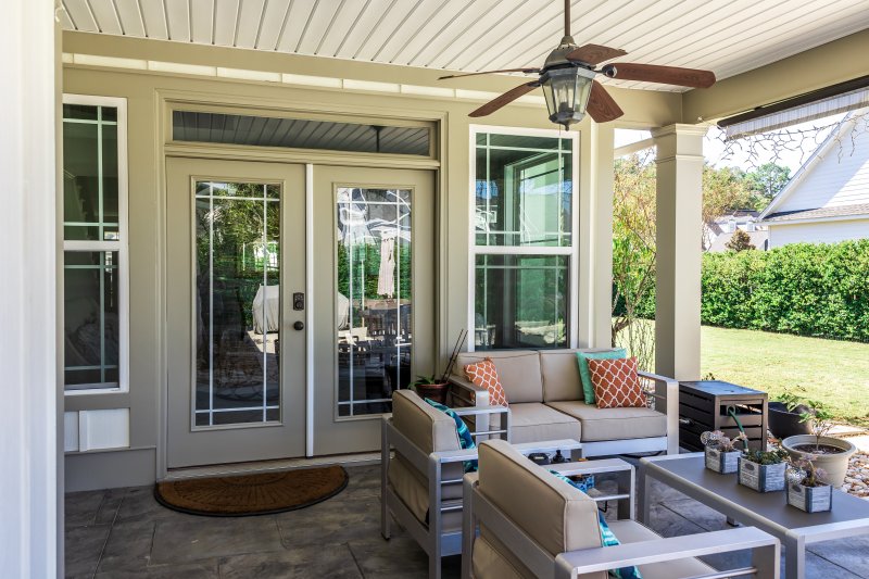 patio with French doors